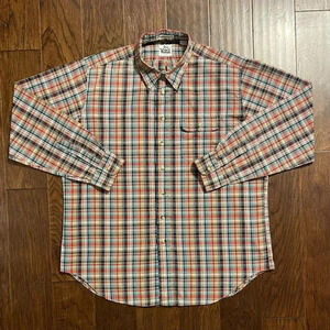Vintage Woolrich Plaid Button Down Outdoor Workwear Shirt